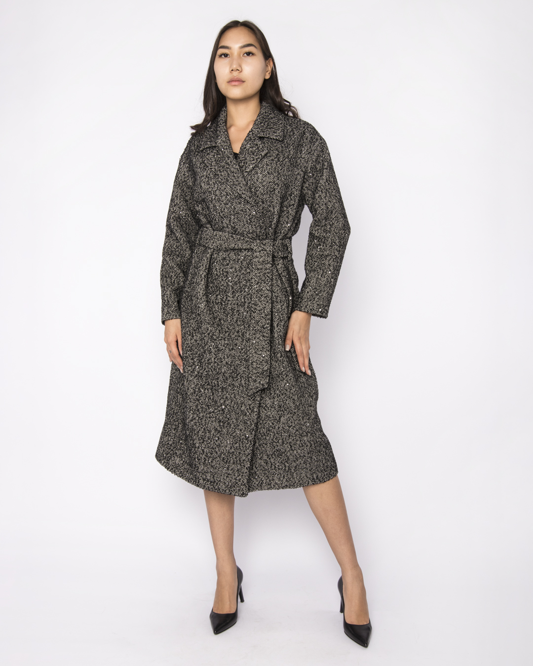 Женское пальто «UM&H 217072120» серый