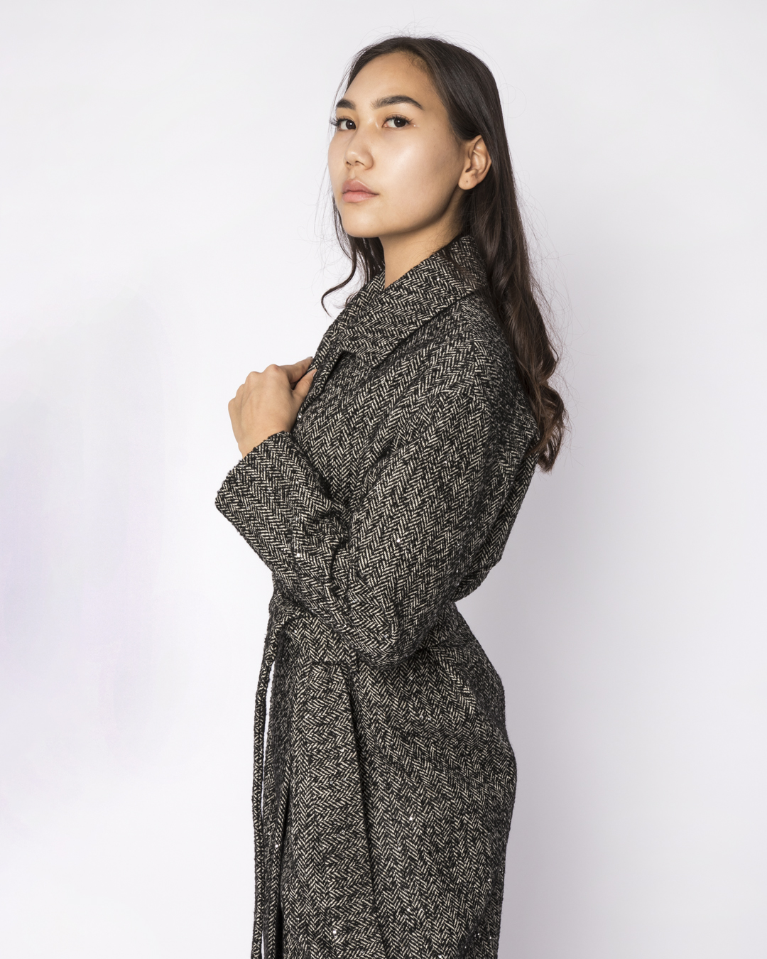 Женское пальто «UM&H 217072120» серый