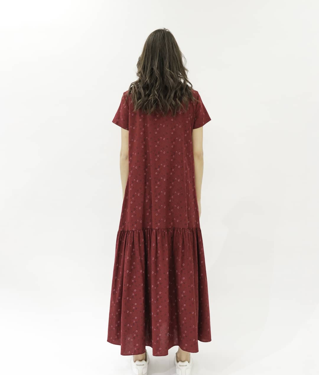 Платье Hanym (красное в горошек, 2021)